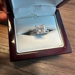 Princess Lab Created 2 Carat Diamond Cleopatra Set